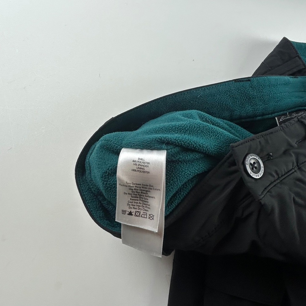 Eddie Bauer WMNS 6P Guide Pro Fleece Lined Cargo Pants Black Lot of 2 Hiking - Picture 6 of 6
